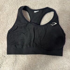 Gymshark Black Racerback Sports Bra